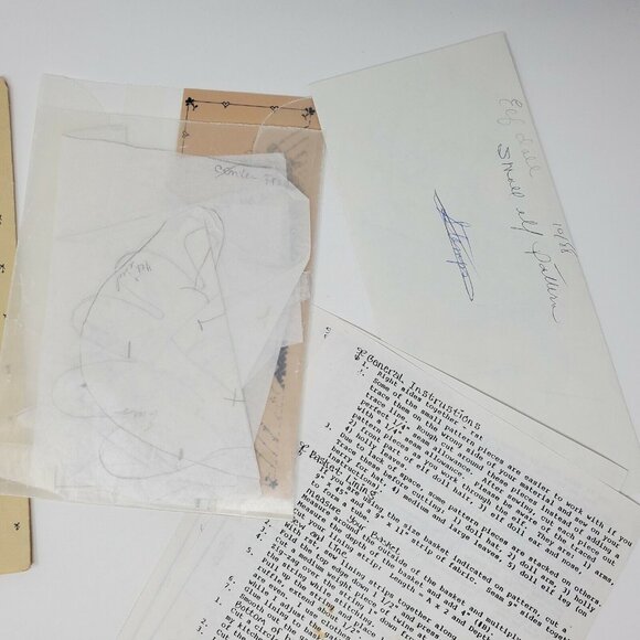 Elf Doll Sewing Instructions Ornament Home Decor Elfin Magic Uncut VTG 1982 - Picture 5 of 6